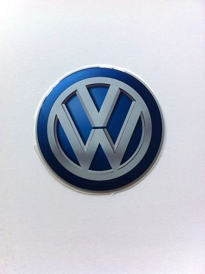 3D Обемен стикер VW- голям